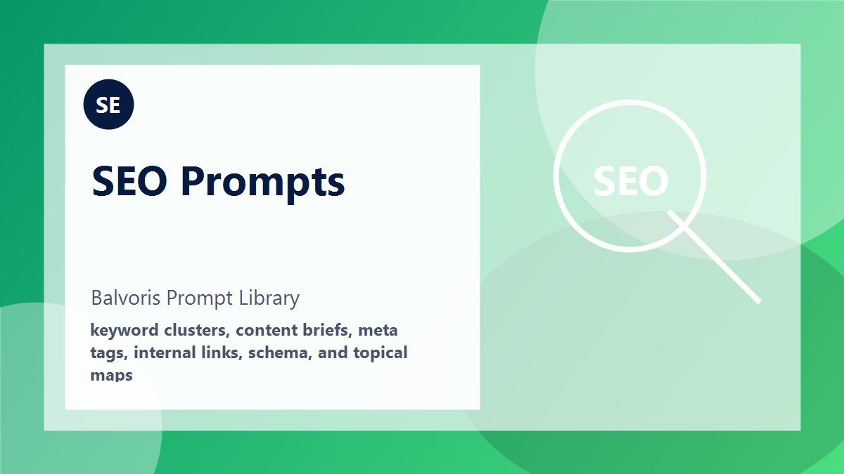 SEO Blog Outline Prompt example preview