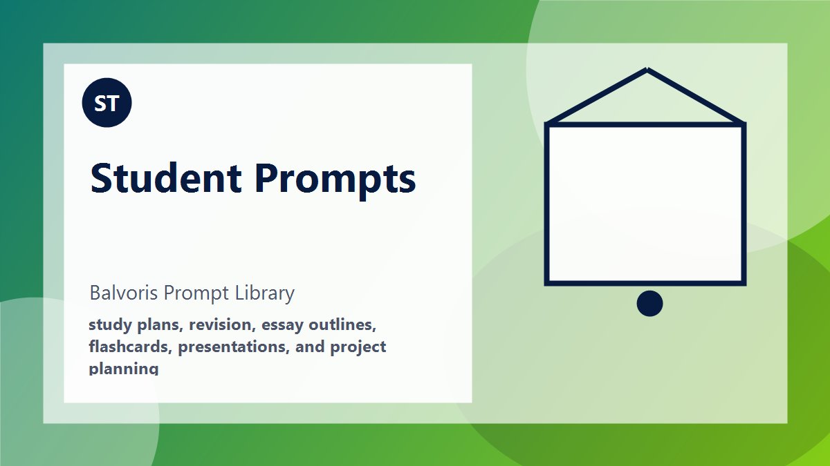 Study Plan Prompt example preview