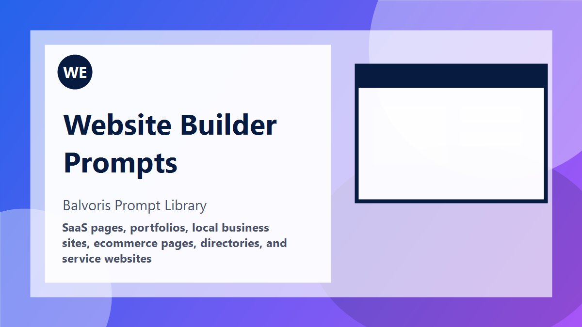 Website Builder Prompts preview